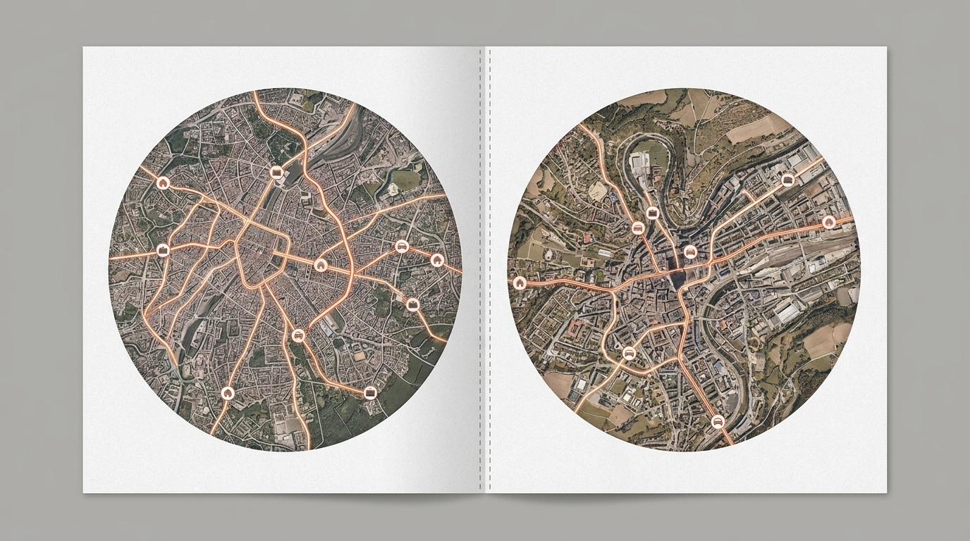 Cross-border living vs working visualized (Brussels–Luxembourg).
